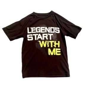 Champion | Black Workout Sport Tee Black Yellow